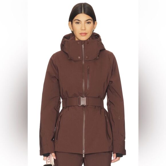 Halfdays Jackets & Blazers - Halfdays Aston Jacket Spiked Cocoa Brown Belted Ski Jacket XS NWT